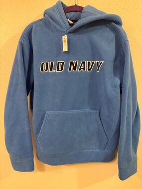 Old Navy Boys’ Blue Fleece Hoodie Sweatshirt